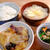 厚揚げとなすのみぞれ煮とほうれん草の和え物定食