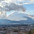屋上足湯で富士山