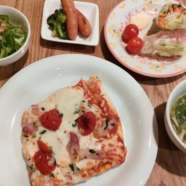 メイン手抜きの夜ごはん。