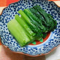 超簡単！！濃厚野菜　ちぢみ小松菜のおひたしの作り方 by 赤いライジングスターさん