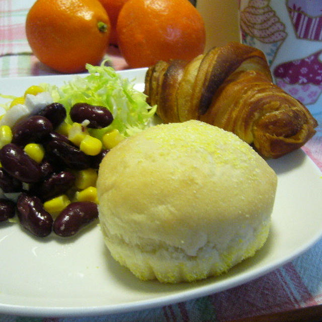イングリッシュマフィンで朝ごパンです♪