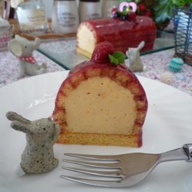 お気に入りトヨ型で バニラムースケーキ作りました By るーちゃんママさん レシピブログ 料理ブログのレシピ満載