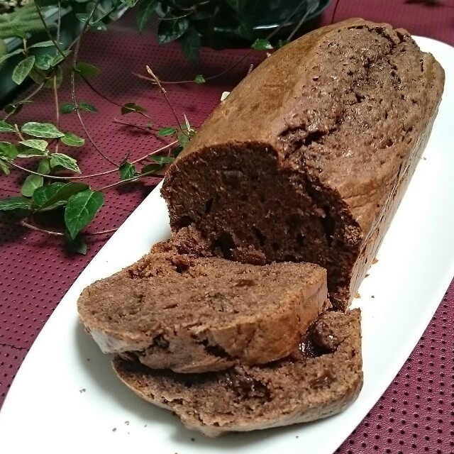 ココアレーズンパウンドケーキ
