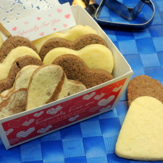 ハート型のクッキーでバレンタイン♡