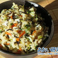 料理日記 215 / 豆苗とひじきの混ぜご飯