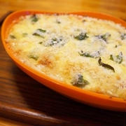 シリコンスチーマーで☆サーモンの和風グラタン