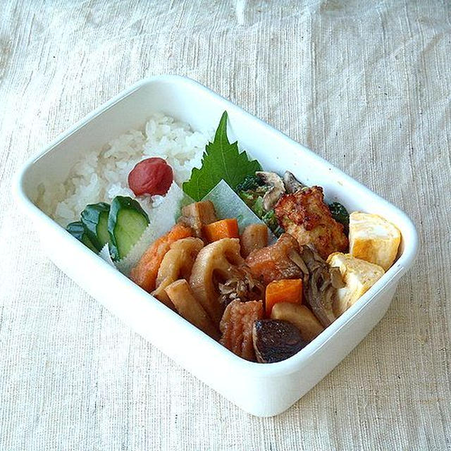 9/20(金)鮭と秋野菜の揚げびたし弁当