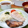 キッズアシスタント！里芋フライ。ブリの味醂焼き、塩鶏の和プレート晩ご飯。