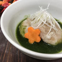 クイジナートのハンブレで！蓮根饅頭の春菊あん