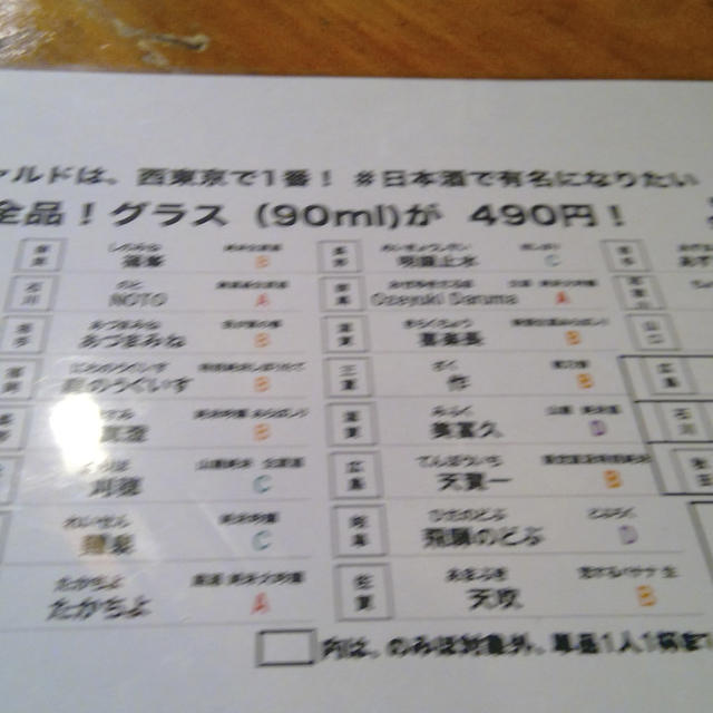 立川野菜にもこだわる、日本酒美味しい、居酒屋「アバンギャルド」さんで一献