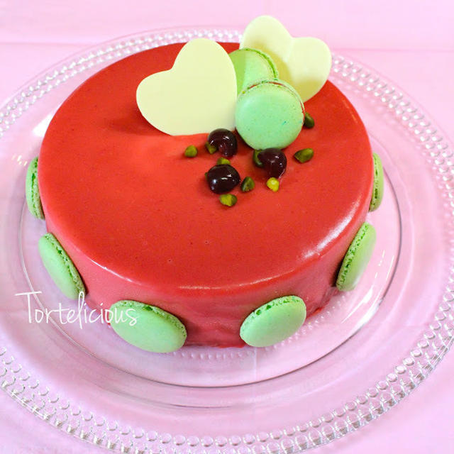 Entremet Griotte & Pistache