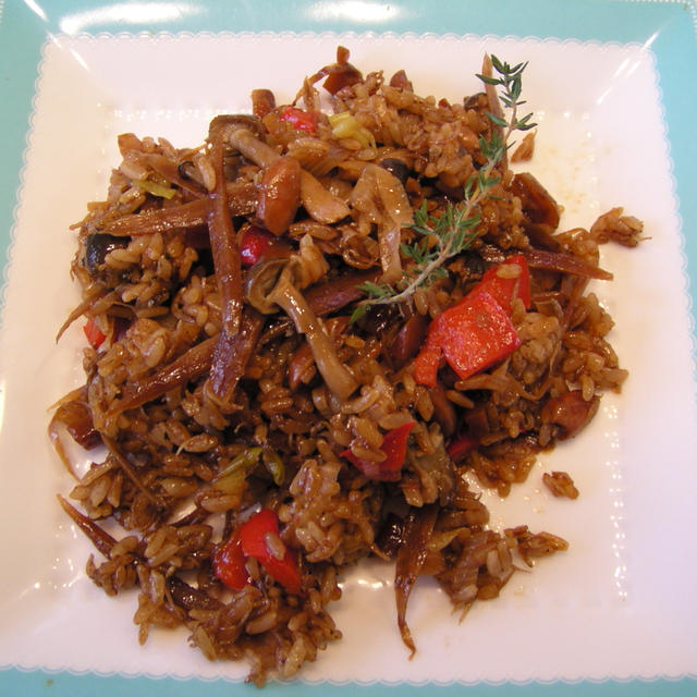 落花生バージョン・・・鉄火味噌の野菜たっぷりおこわ