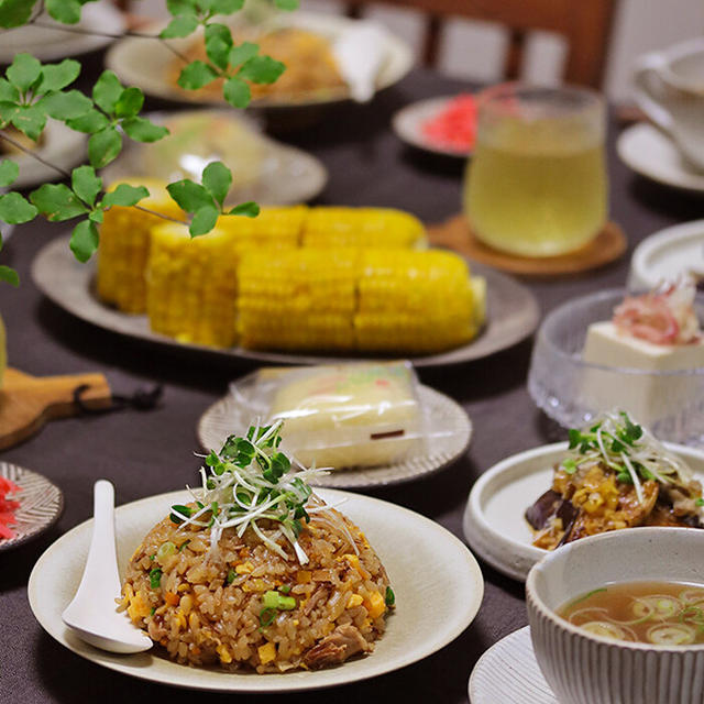 【献立】パラパラ炒飯と、中華スープと、萩の月と。～萩の月の思い出～