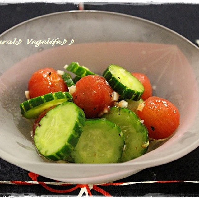 【Line公式】今週のレシピ『プチトマトときゅうりのイタリアンマリネ』をお届けします♪