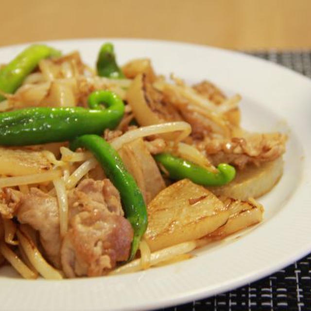 一人なら簡単に焼き肉のタレで焼き大根炒め♪