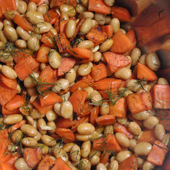 Carrot,Dill & Soy bean Salada