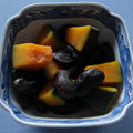 かぼちゃと黒豆の煮物★★★