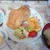 今朝は、珍しくパン！ゆめちからの塩バターって言うパン♪