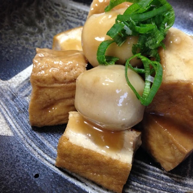 ねっとり感がおいしい☆【厚揚げと里芋のこっくり煮】