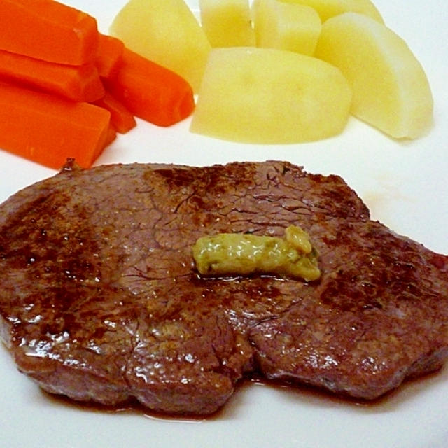 ヒレステーキ　きざみわさび添え