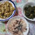 とがずに炊ける　小豆入り無洗米お赤飯 と　ふき　たけのこの煮もの