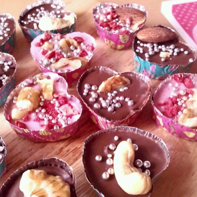 娘のバレンタインチョコと料理