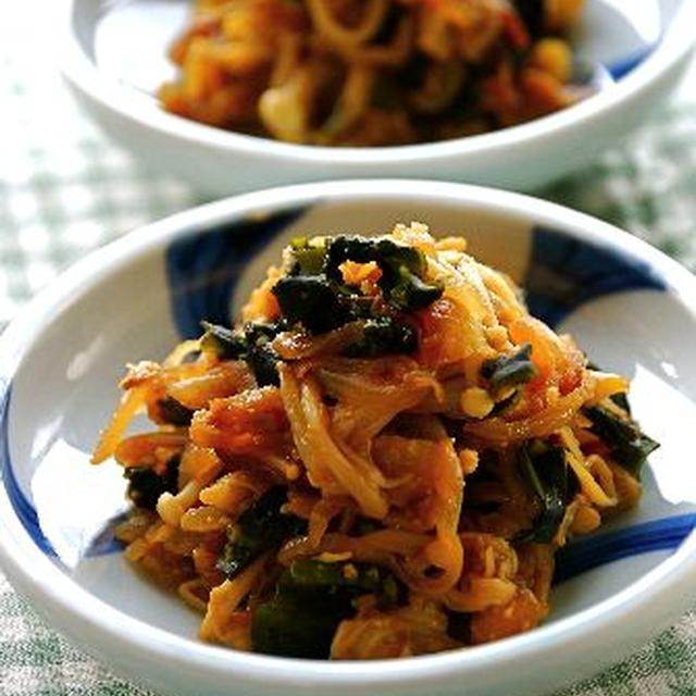 飴色玉ねぎのえのわか味噌