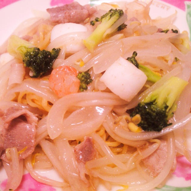 あんかけ焼きそば　塩味