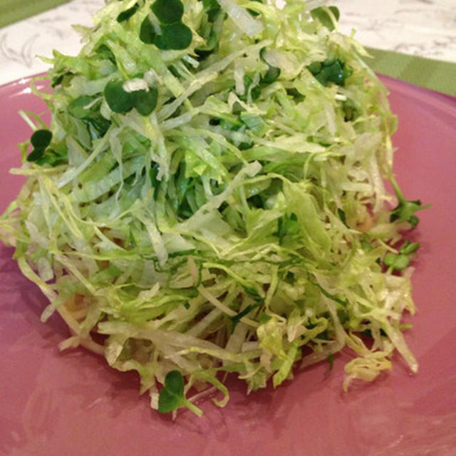 「きざみ野菜いっぱいの冷麺」と「ごぼ天」。