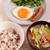 キャベツと玉ねぎで春の豚汁で一汁一菜の朝ごはん