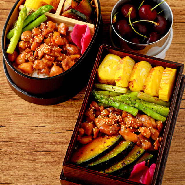 【今日のおべんと】鶏照りのっけ弁当／七夕の短冊に書いたたったひとつの私の願い事