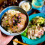 3度も違う味わいを楽しめる〜っ！幸せ♡﻿鯛茶漬けセッティング