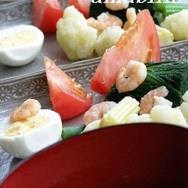 玉子と野菜の定食