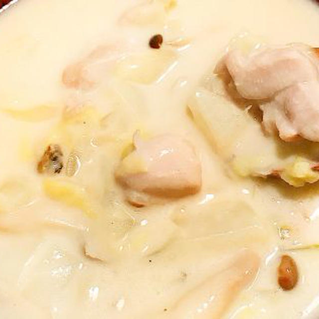 白菜と鶏肉の和風クリームシチュー☆簡単人気夜ごはんレシピ