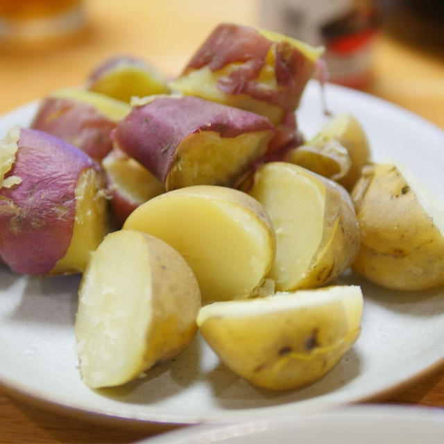 手軽に食卓に蒸し料理を並べよう「蒸しさつまいもとじゃがいも」｜マンツーマンのオンライン料理教室始めます