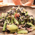 お弁当からお茶漬けまで。梅ジャコ海苔おかか和え小松菜のおひたし。長い。