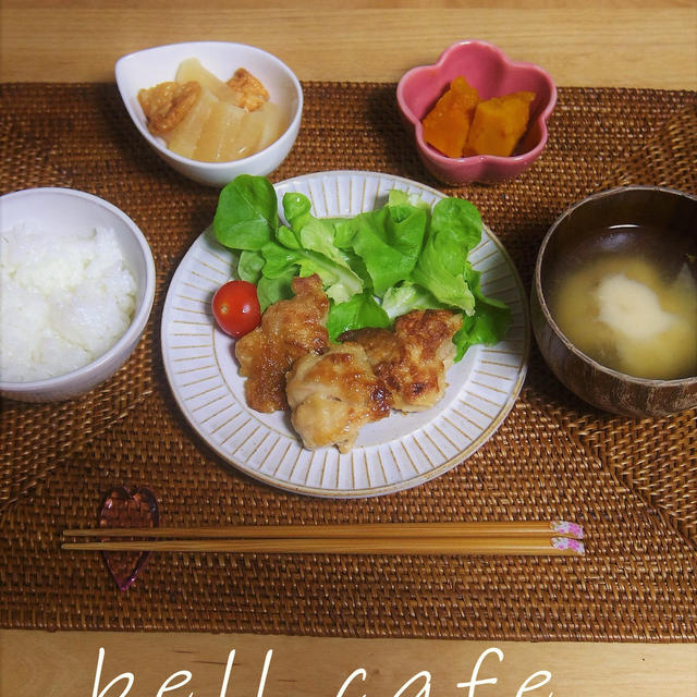 醤油チキンの晩ごはんと保育園の懇談会