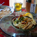 +*生しょうがたっぷり　菜の花とキノコのマリネスパ+*塩麹ホタテ入 by shizueさん