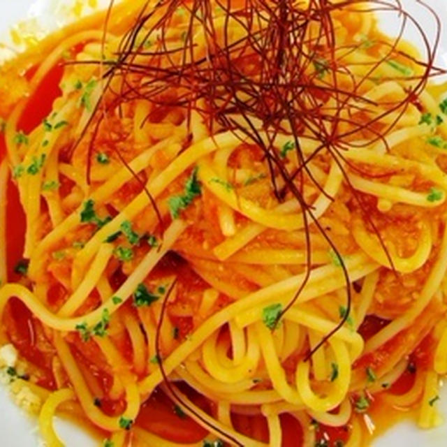 ベーコンと玉ねぎのトマトソーススパゲッティ  レシピ
