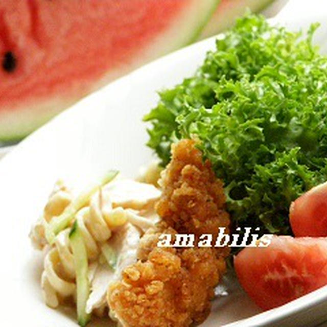 チキンと野菜のセット