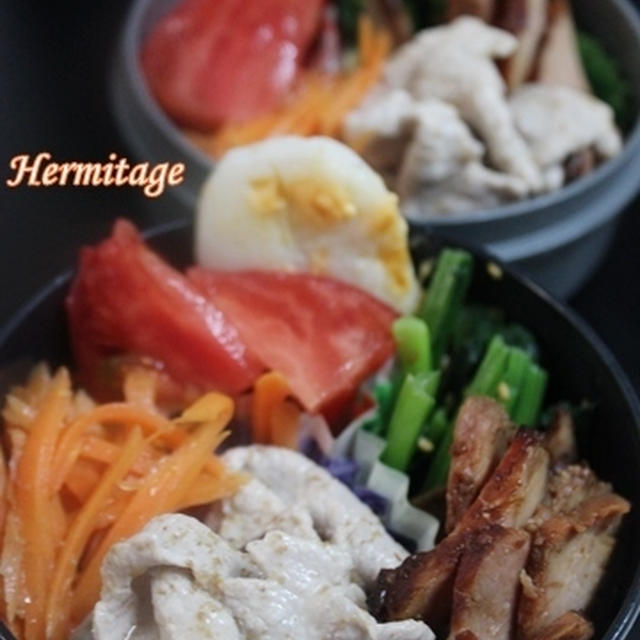 熱中症予防、DK君たちのお弁当♥　～つけ麺～