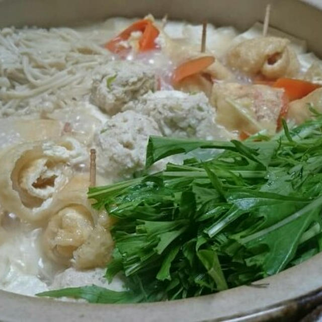 市販のあごだし鍋つゆを使って鍋物