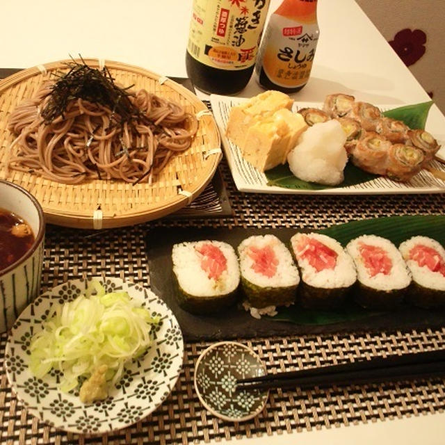 豚肉のネギ大葉巻きとか