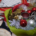 まだ間に合う〜！おうちでできるクリスマスコーデ「パウンド型でテーブルリース」 by SHIMAさん