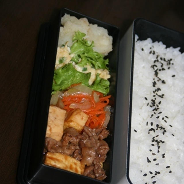 1月26日　　厚揚と豚肉の オイスターソース炒め弁当