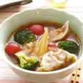 野菜ゴロゴロ酢辣スープ餃子 by オチケロンさん