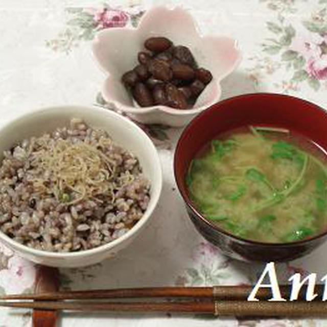 ☆ちりめん山椒＆豆苗のお味噌汁☆