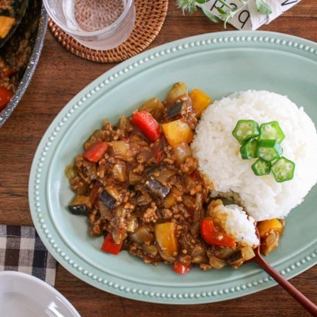 調理10分！夏野菜のクイックキーマカレー♪