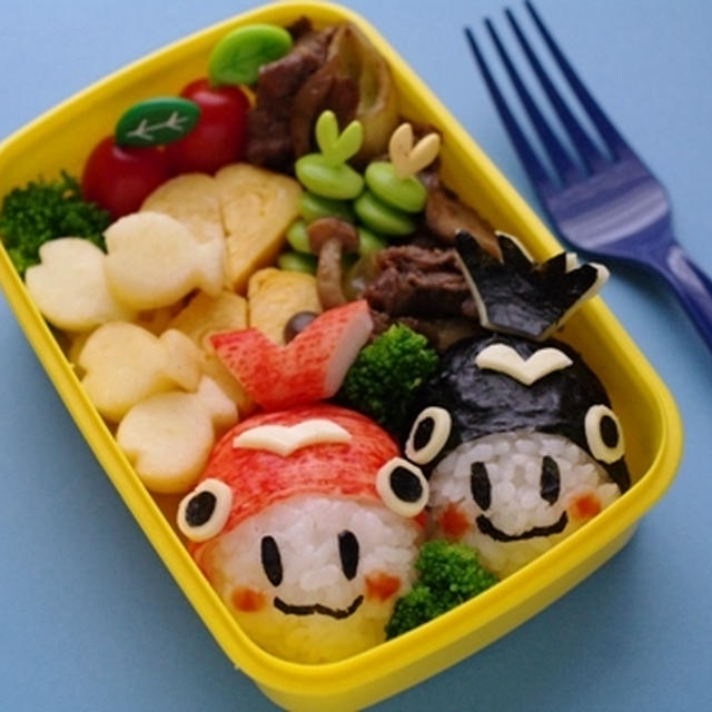 『Goldfish character riceball bento☆To my still-growing children』クックパッドさんでレシピが英訳されました！