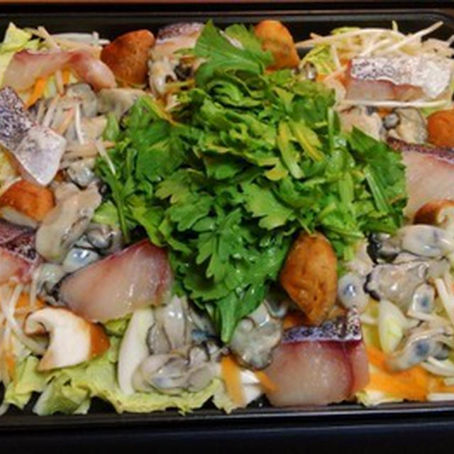 人気検索トップ１０入り 牡蠣と鱈のホットプレート蒸し By みなづきさん レシピブログ 料理ブログのレシピ満載